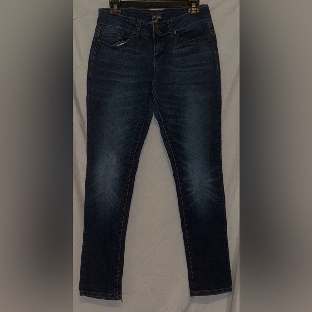 Dots Dark Blue Skinny Jeans